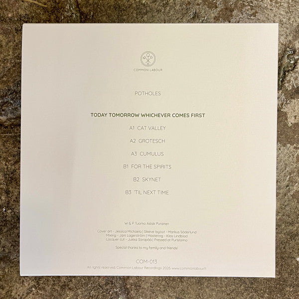 pothOles (2) : Today Tomorrow Whichever Comes First (12", MiniAlbum, Ltd)