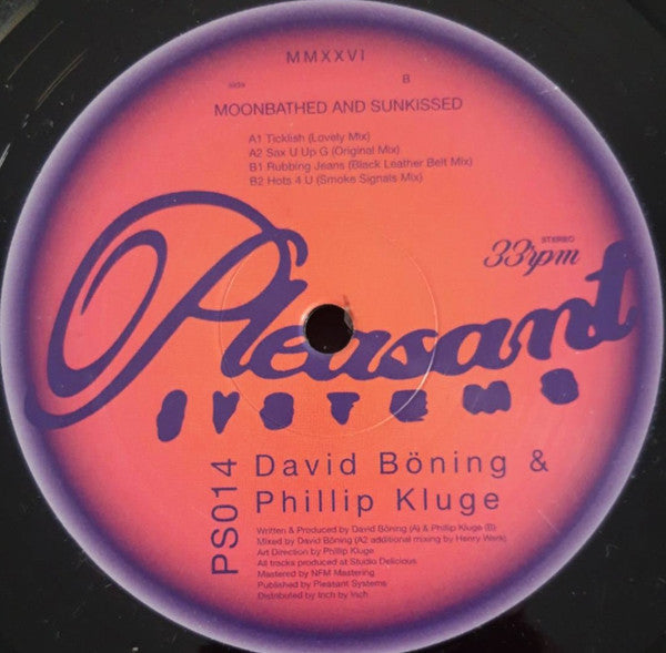 David Böning & Phillip Kluge : Moonbathed And Sunkissed (12", EP)