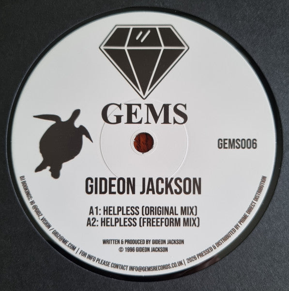 Gideon Jackson : Helpless / Sales In the Wind (12")