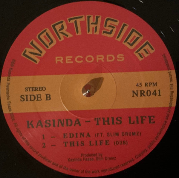 Kasinda Faase : This Life (12", EP, Ltd)