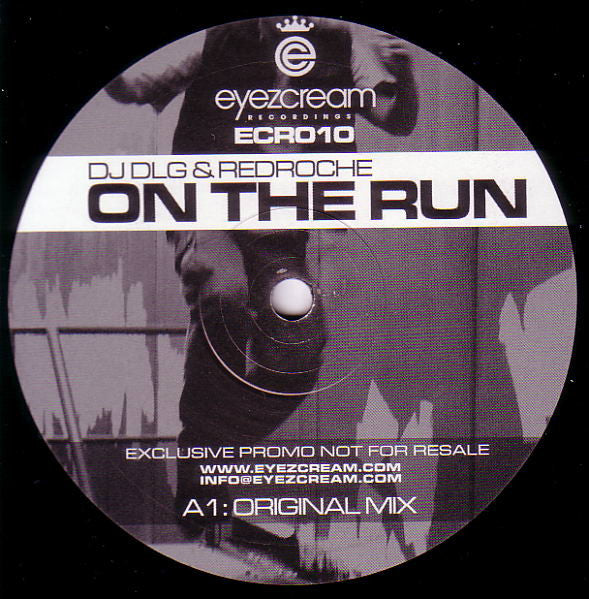 DJ DLG & RedRoche : On The Run (12", S/Sided, Promo)