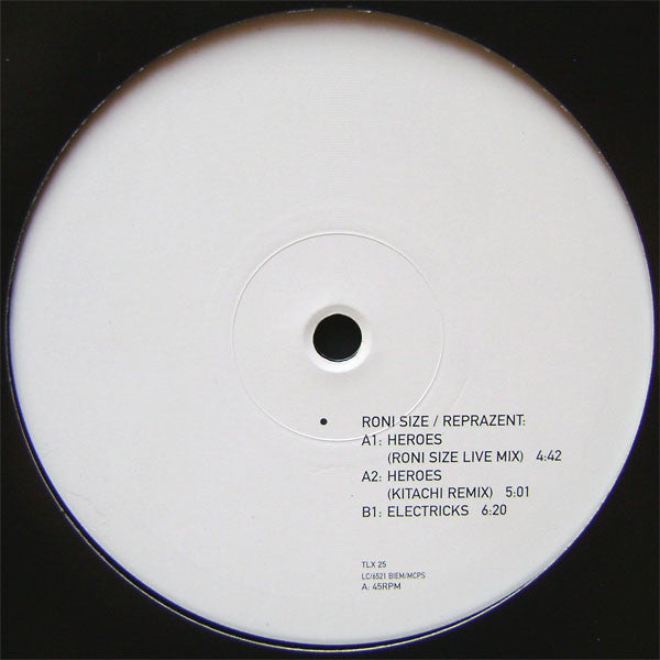 Roni Size / Reprazent : Heroes (12")