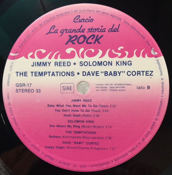 Little Richard / Jimmy Reed / Solomon King / The Temptations (2) / Dave "Baby" Cortez : Little Richard / Jimmy Reed / Solomon King / The Temptations / Dave "Baby" Cortez (LP, Comp, Gat)