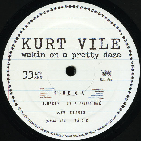 Kurt Vile : Wakin On A Pretty Daze (2xLP, Album)