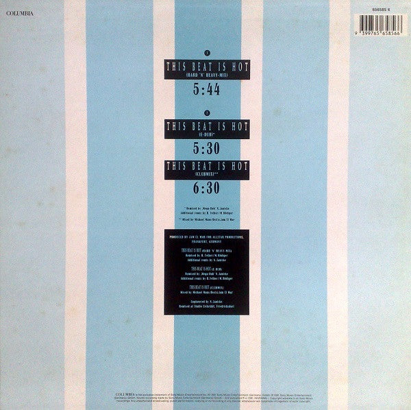 B.G. The Prince Of Rap : This Beat Is Hot (Hard 'N' Heavy-Mix) (12", Maxi)