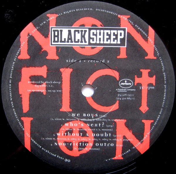 Black Sheep : Non-Fiction (2xLP, Album)