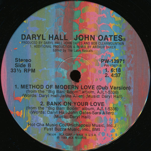 Daryl Hall & John Oates : Method Of Modern Love (12")