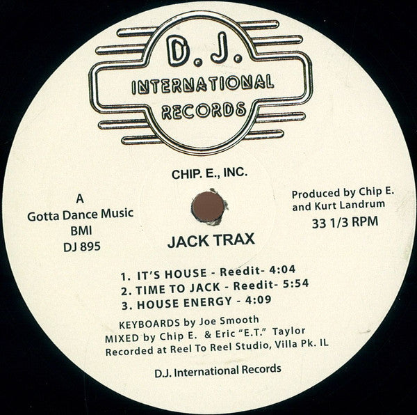 Chip E. : Jack Trax (12", RE)