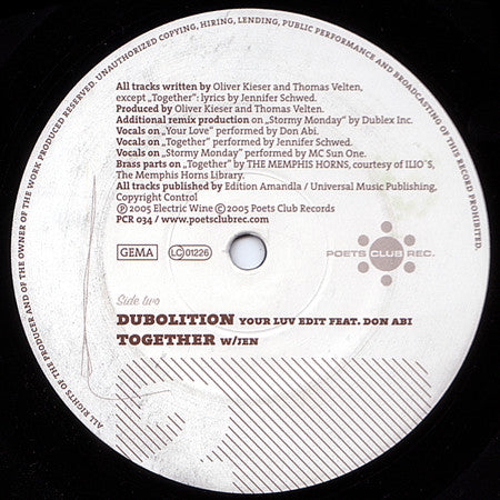 Kieser.Velten : Vital Signs EP (12", EP)