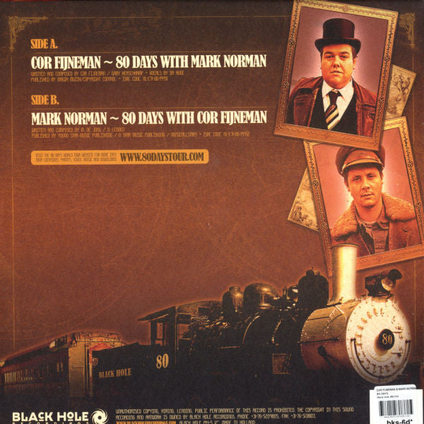 Cor Fijneman & Mark Norman : Around The World In 80 Days With Cor Fijneman & Mark Norman (12", Ltd)