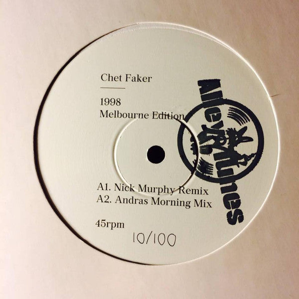 Chet Faker : 1998 (Melbourne Edition) (12", Ltd, Num)