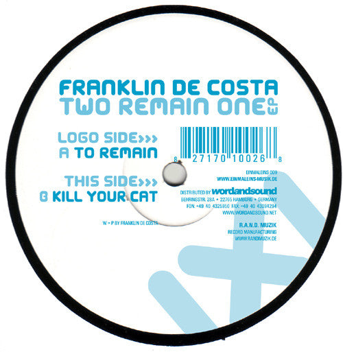 Franklin De Costa : Two Remain One EP (12", EP)
