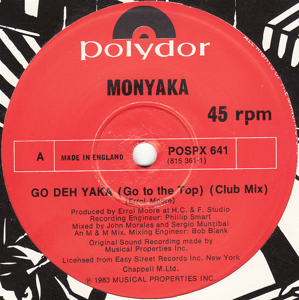 Monyaka : Go Deh Yaka (12", Single)
