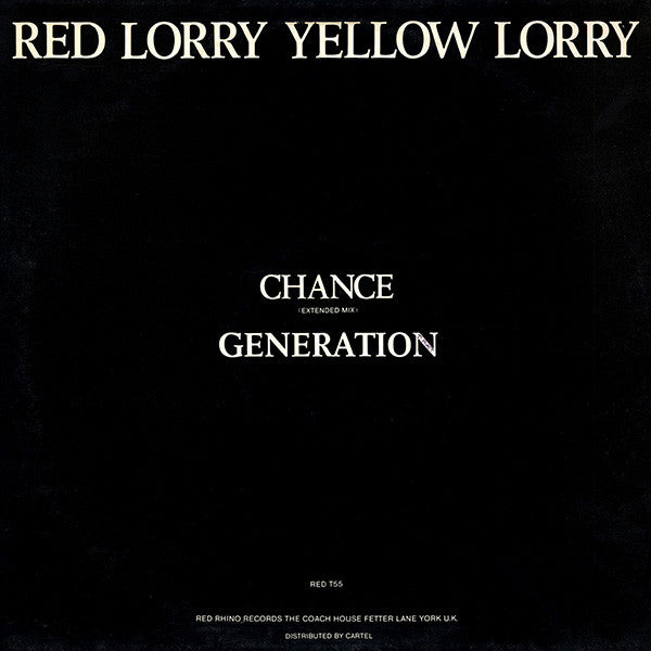 Red Lorry Yellow Lorry : Chance (12", Single)