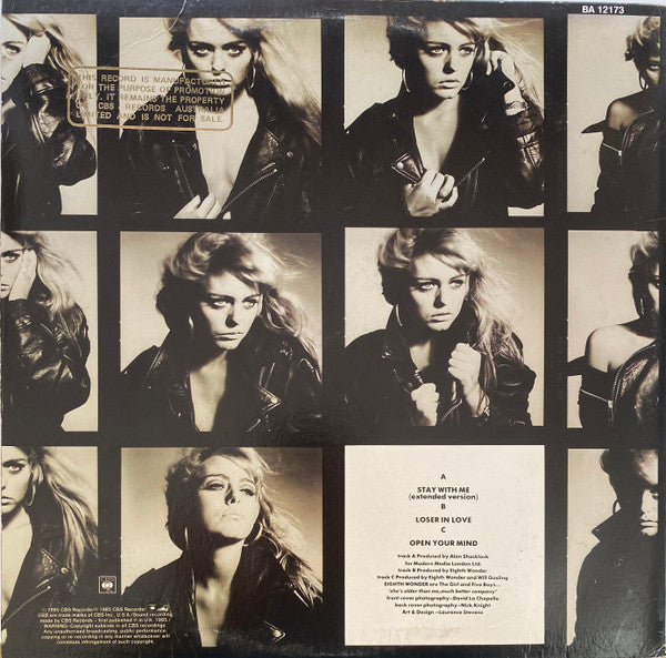 Eighth Wonder : Stay With Me (Extended Version) (12", Promo)