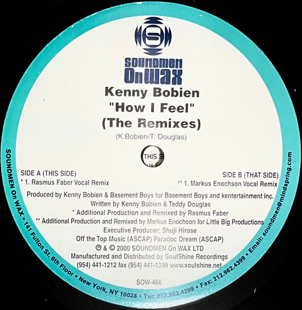 Kenny Bobien : How I Feel (The Remixes) (2x12")