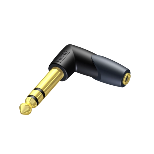 Procab CLP205 - Adapter 3.5 mm Jack female - 6.3 mm Jack male stereo - 90° angled