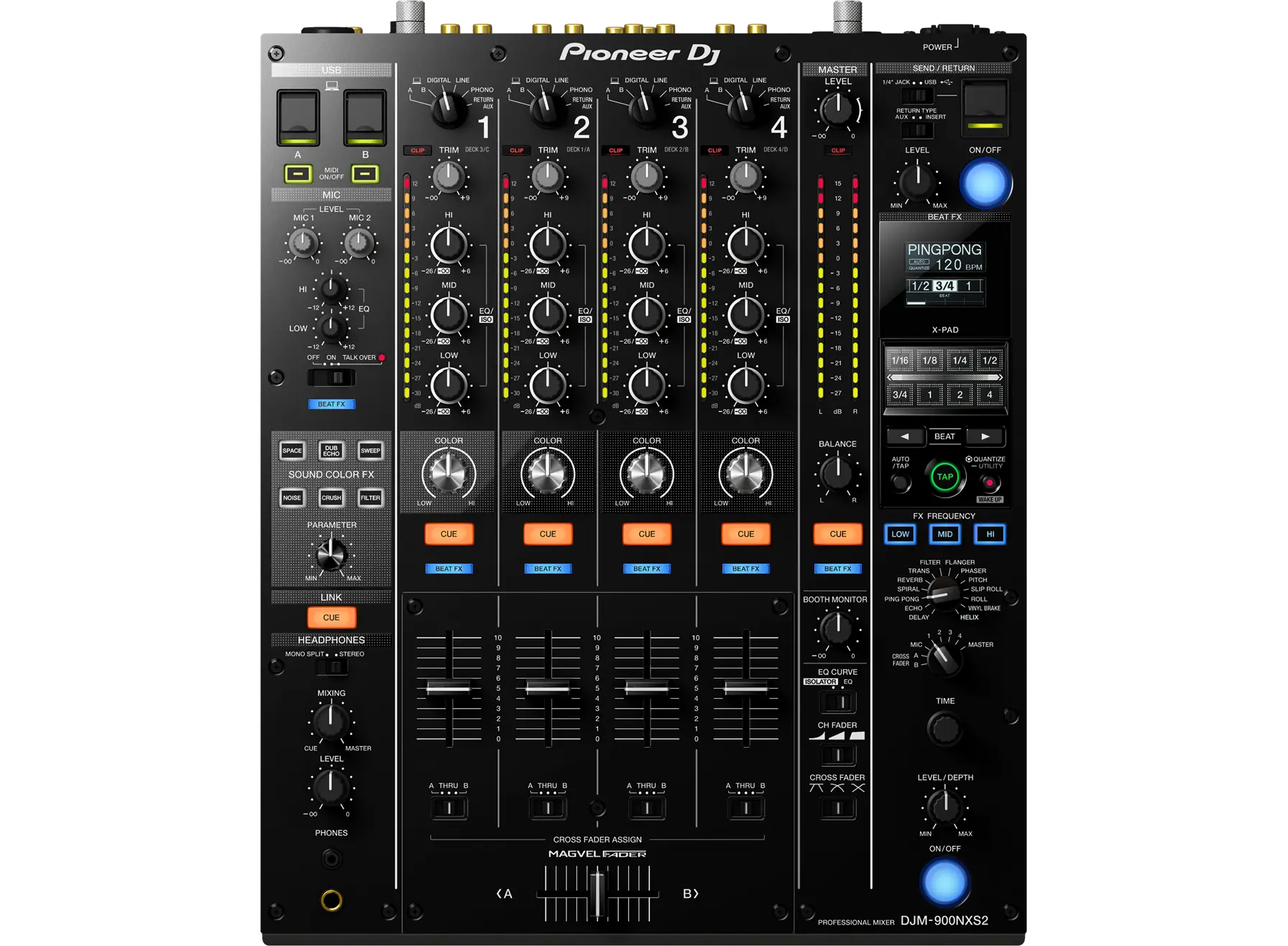 Pioneer DJM 900 NXS2 4-Channel Club Mixer