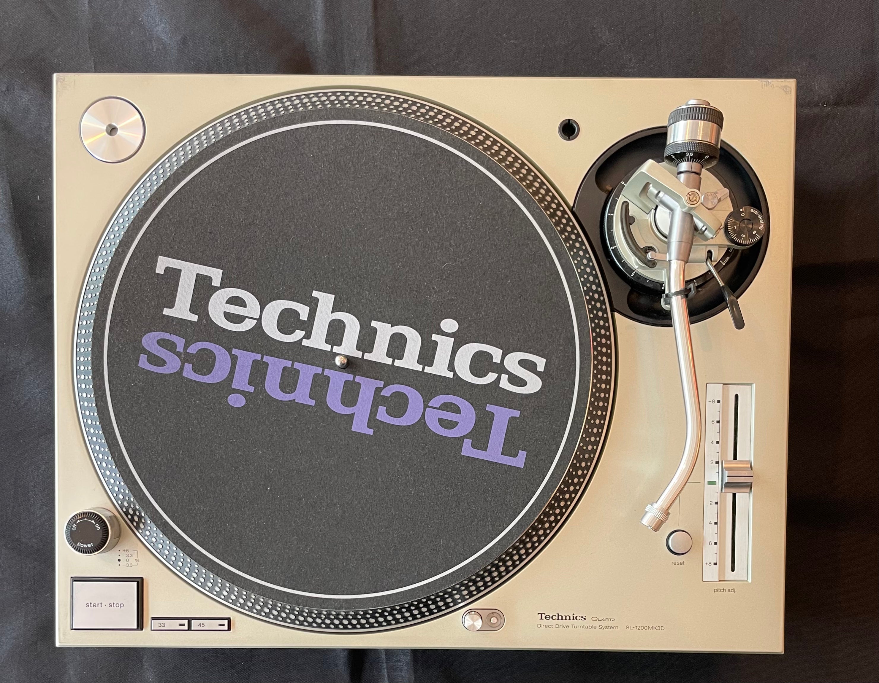 (Second Hand) Technics SL-1200MK3D Silver Direct Drive Turntable