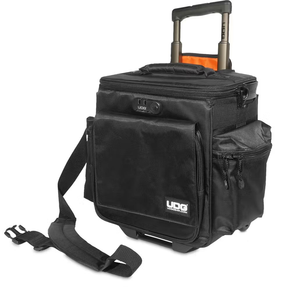 UDG Ultimate SlingBag Trolley Set DeLuxe Black/Orange Inside MK2