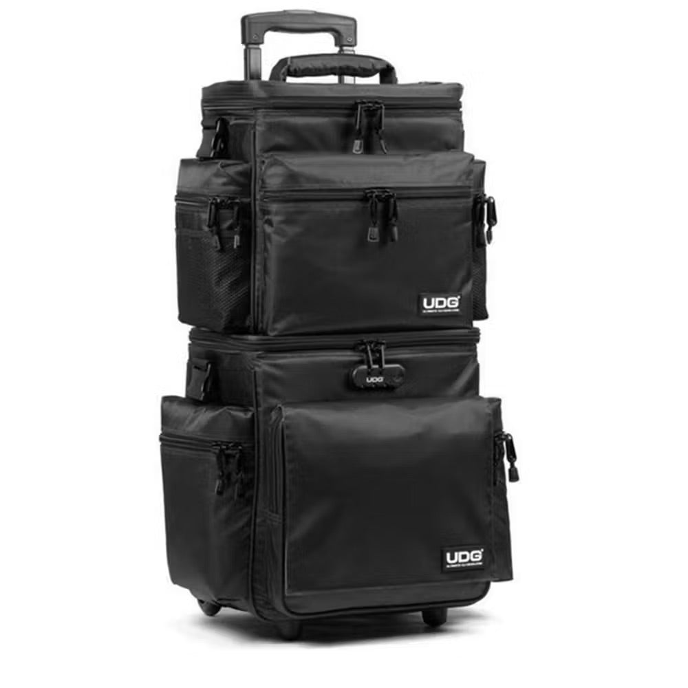 UDG Ultimate SlingBag Trolley Set DeLuxe Black/Orange Inside MK2