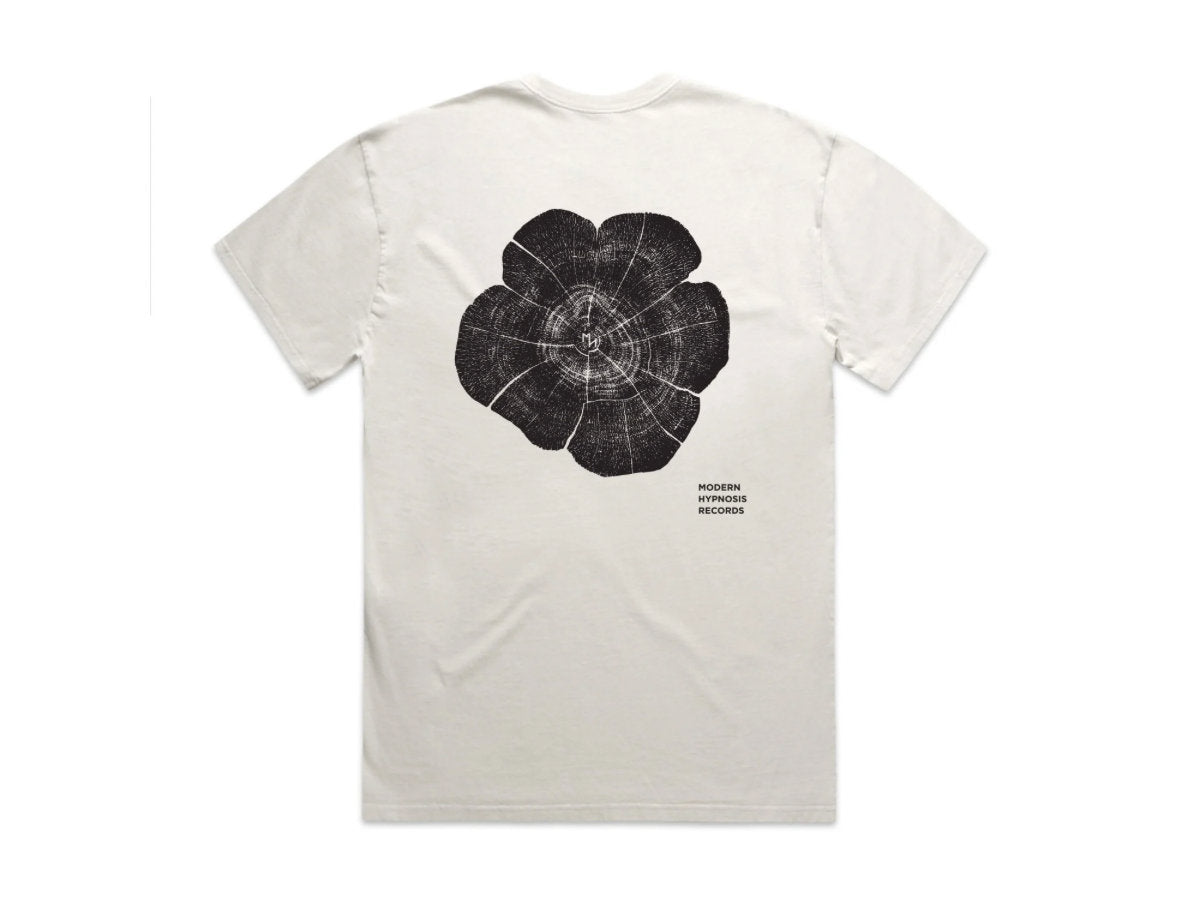 Modern Hypnosis Records - Heavyweight Tee: Faded Bone