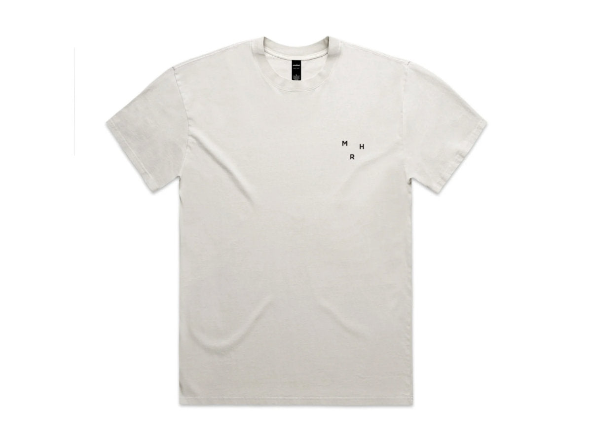 Modern Hypnosis Records - Heavyweight Tee: Faded Bone