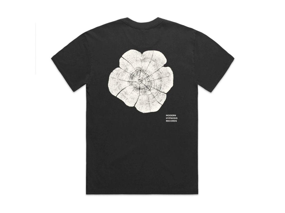 Modern Hypnosis Records - Heavyweight Tee: Faded Black