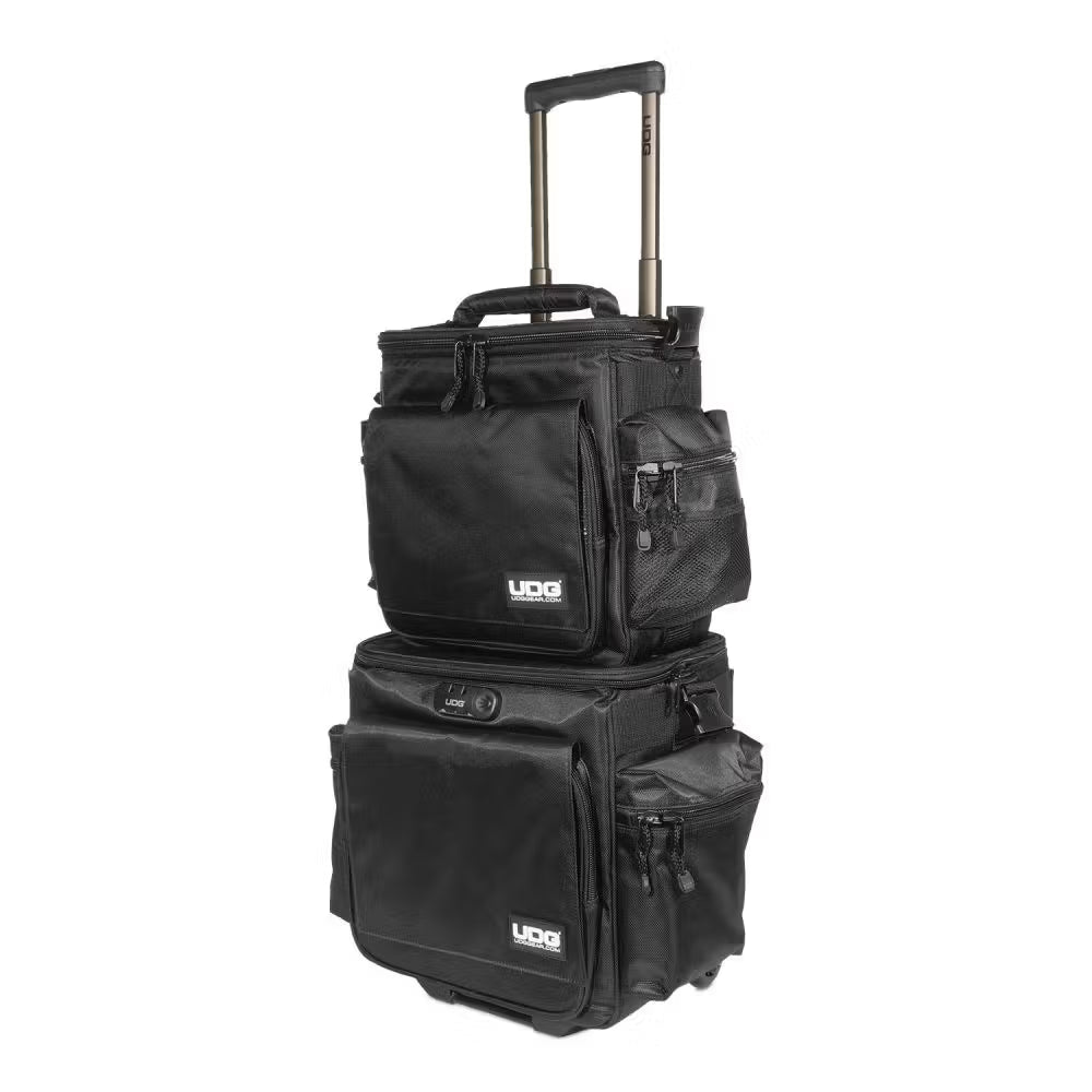 UDG Ultimate SlingBag Trolley Set DeLuxe Black/Orange Inside MK2