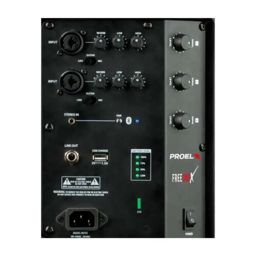 Proel FREEONEX Bluetooth battery speaker