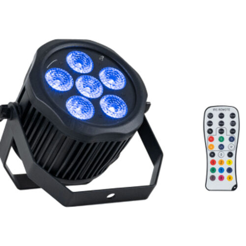 Event Lighting PAR6X12OB - Outdoor Battery Parcan with Wireless DMX