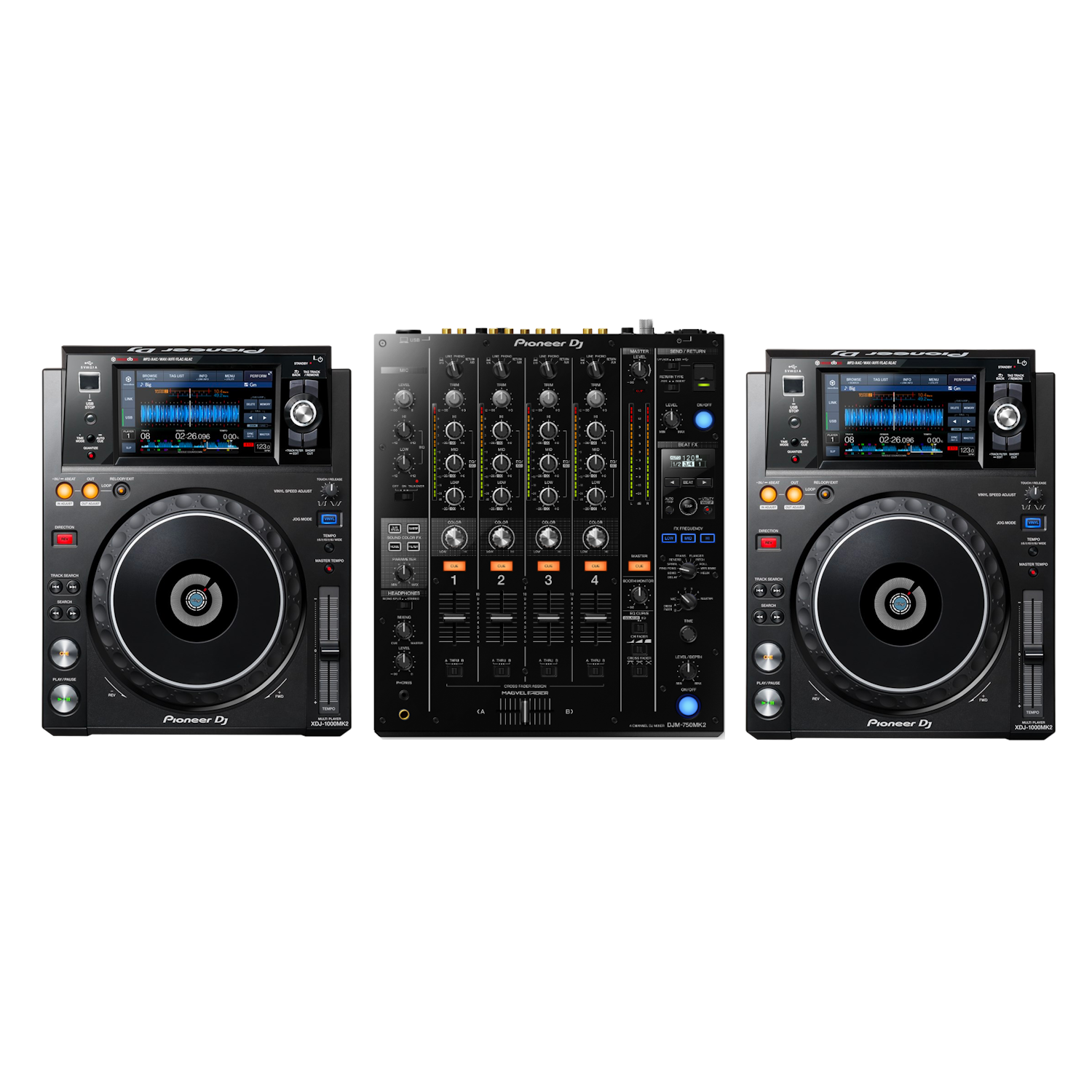 XDJ 1000MK2/DJM 750MK2 Coffin