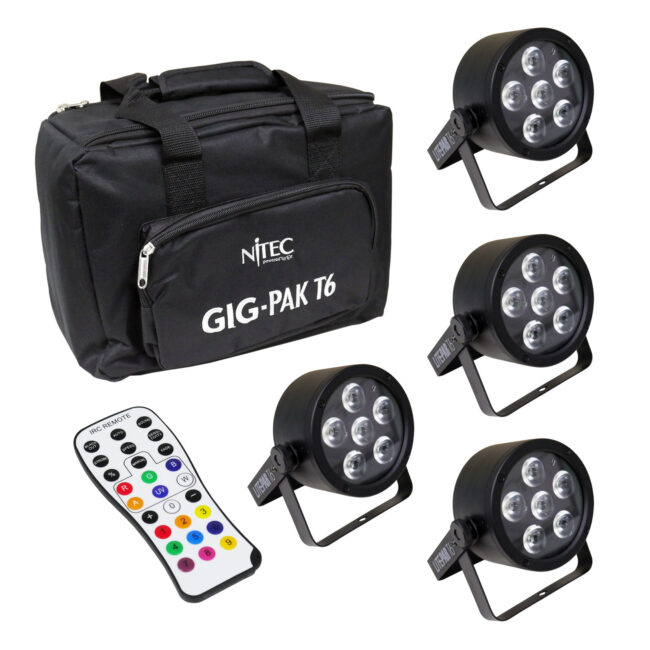 T6 4 pack with bag and remote